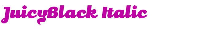 JuicyBlack Italic